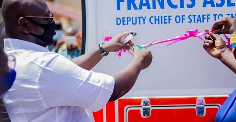 Asenso-Boakye Donates Ambulance, Other Medical Items To Suntreso Gov’t Hospital