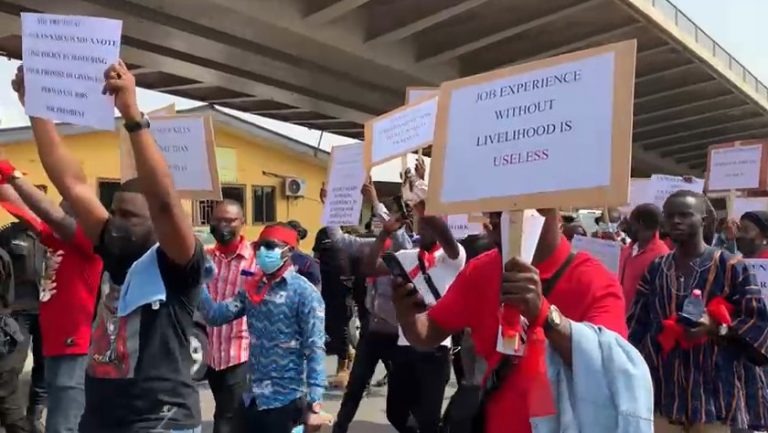 Pay us, we’re dying of hunger – NABCO Trainees lament
