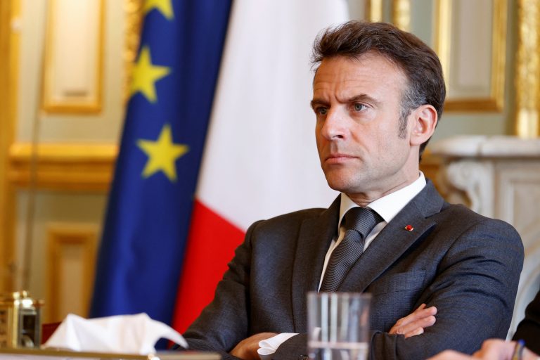 French President Emmanuel Macron denies being slapped by his wife in viral video