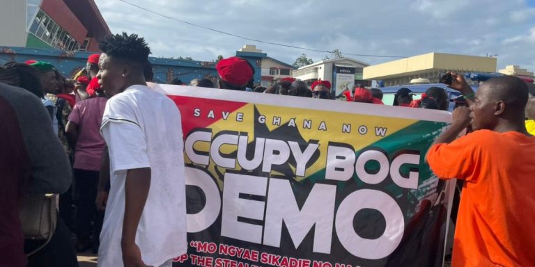 #OccupyBoG protest takes off at Obra Spot