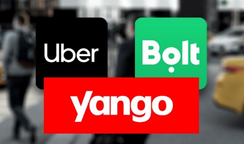 Bolt, Yango & Uber