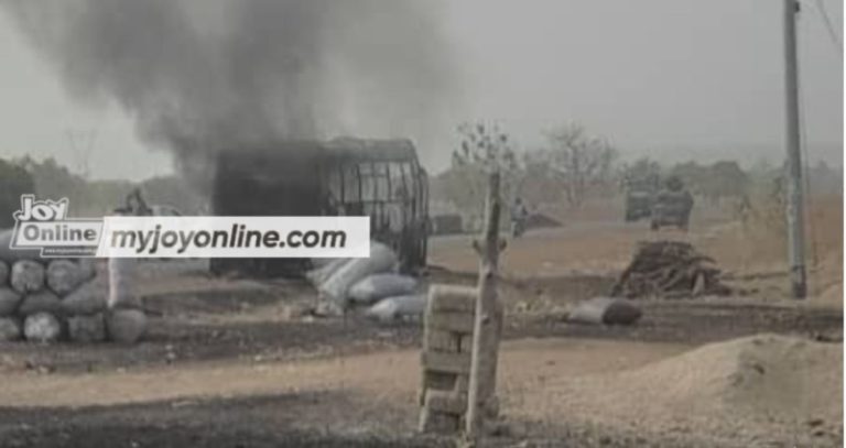 Bus under military escort attacked in Binduri, one killed by speeding vehicle