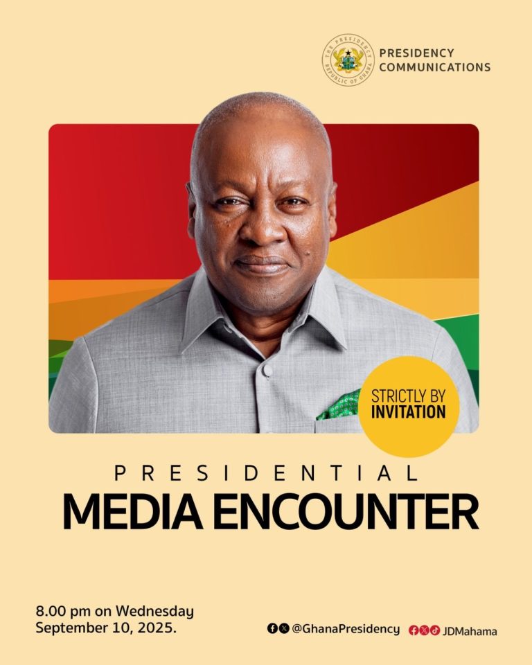 President Mahama to engage the media today