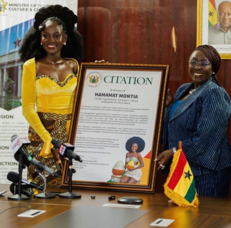 Tourism Minister names Hamamat Montia as Shea Butter as Ambassador