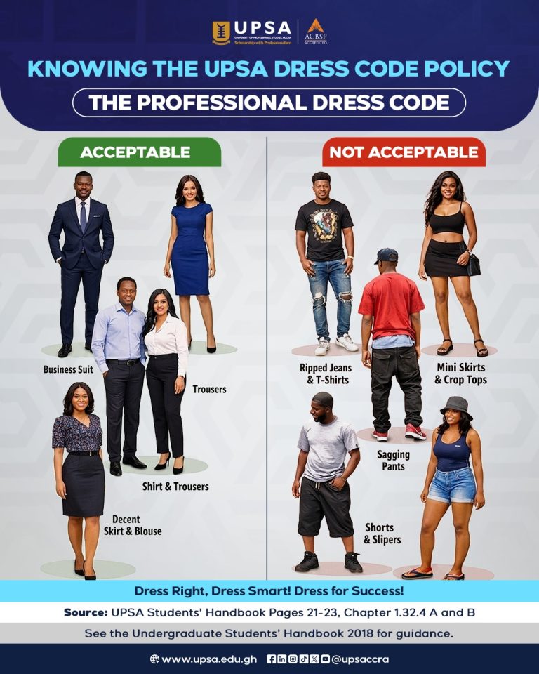 Students warned as UPSA enforces professional dress policy