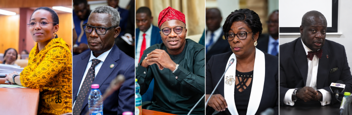 Mahama Ayariga, Zanetor Agyeman-Rawlings and Justice Sophia Rosetta Bernasko Essah